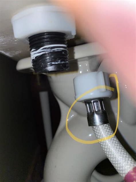 toilet supply line nut leaking|Toilet Supply Line Leaking 